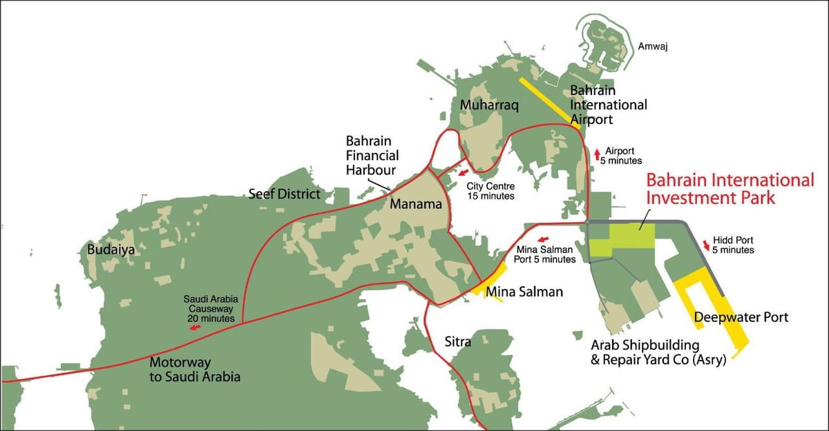 แผนที่ของบาห์เรน 2030
