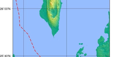 แผนที่ของทางกายภาพบาห์เรน