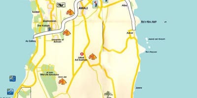 แผนที่ของบาห์เรน souk